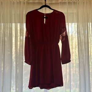 Express lace keyhole dress